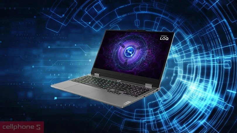 Hình ảnh bộ nhớ RAM DDR5 và ổ cứng SSD PCIe Gen 4 của laptop gaming Lenovo LOQ 15IRX9 83DV012LVN