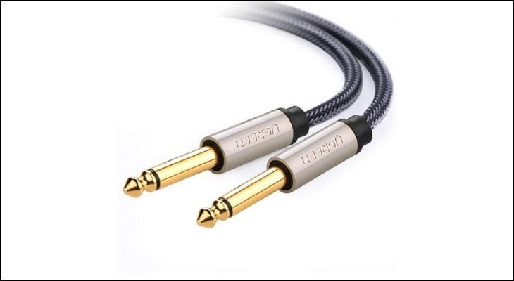 Hình ảnh chi tiết jack cắm âm thanh TS 3.5mm chỉ có một vòng dẫn tín hiệu