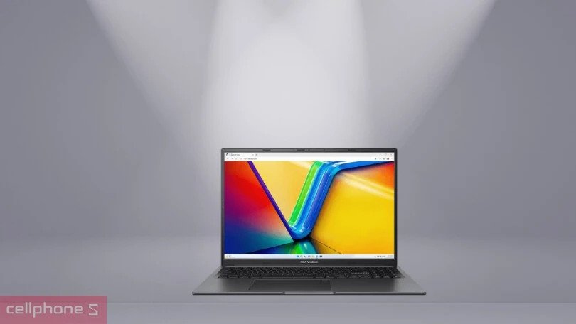 Hình ảnh chi tiết màn hình 16 inch IPS của ASUS Vivobook 16X K3605ZF-RP634W hiển thị màu sắc sống động