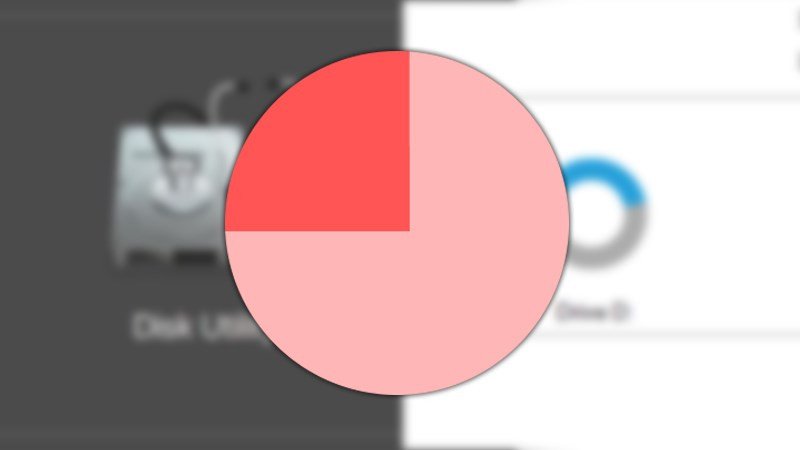 Hình ảnh laptop đang hiển thị dung lượng bộ nhớ khả dụng và đã sử dụng