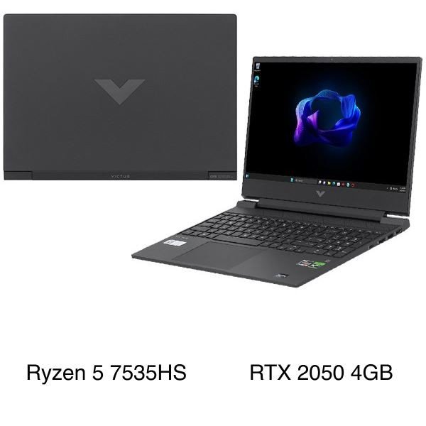 Hình ảnh laptop gaming HP Victus với thiết kế trẻ trung