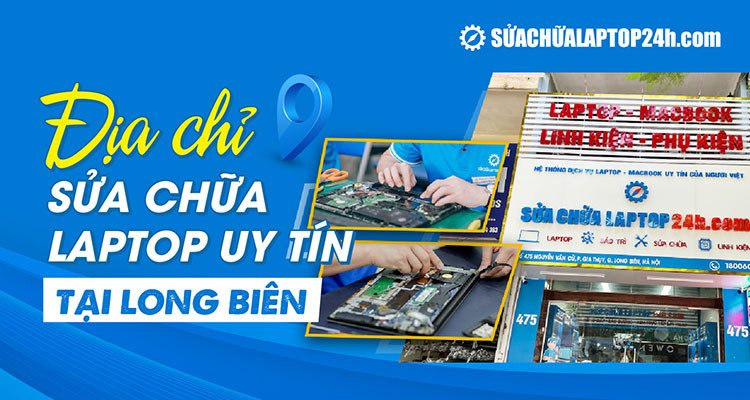 Hình ảnh mặt tiền trung tâm sửa chữa laptop uy tín tại Long Biên