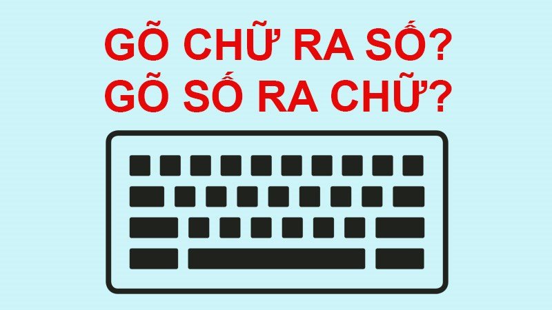 Hình ảnh minh họa bàn phím laptop gặp lỗi gõ số ra chữ