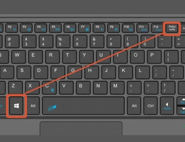 Hình ảnh minh họa cách chụp màn hình laptop rõ nét bằng tổ hợp phím Windows và Print Screen