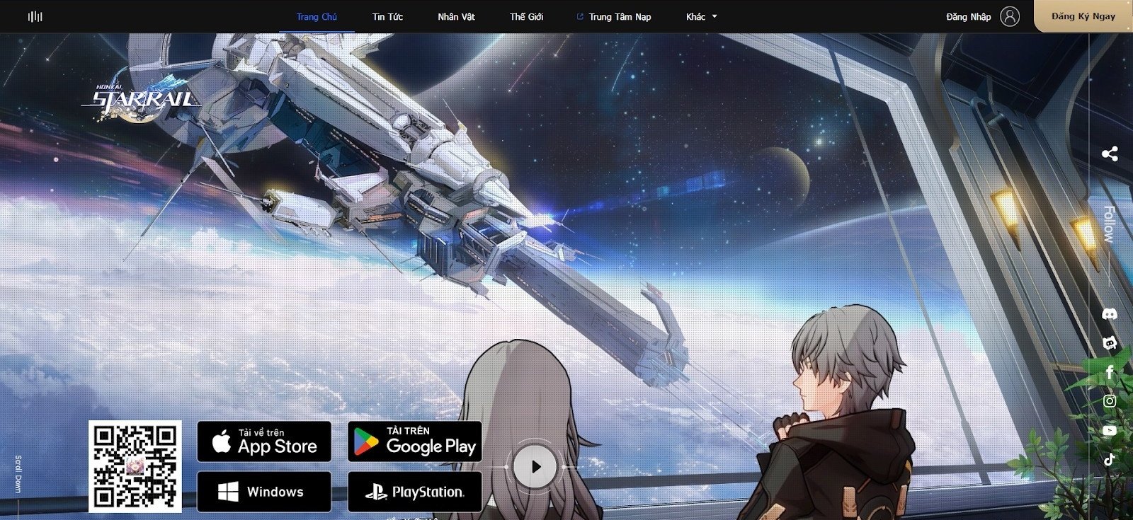 Hình ảnh minh họa cách tải game Honkai Star Rail trên laptop qua launcher HoYoverse