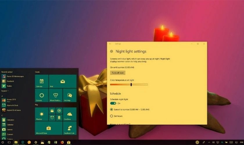 Hình ảnh minh họa màn hình laptop bị ám vàng rõ rệt
