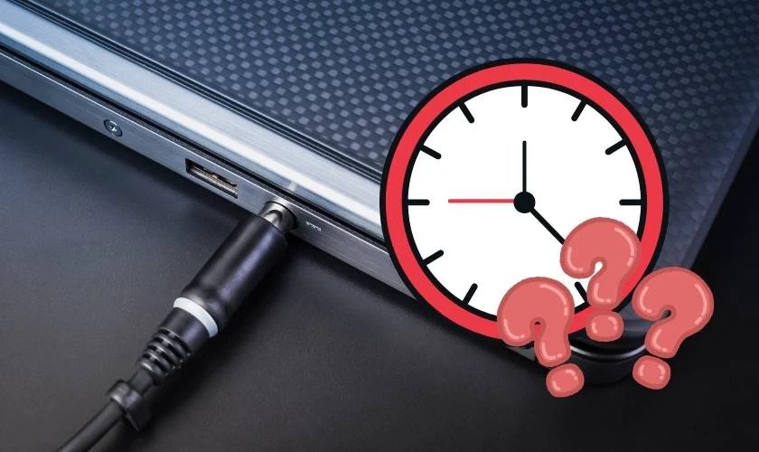 Hình ảnh minh họa thời gian sạc laptop đầy pin nhanh chóng