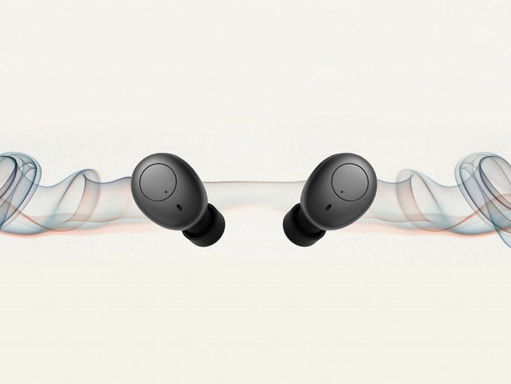 Hình ảnh mô tả tai nghe true wireless nhỏ gọn