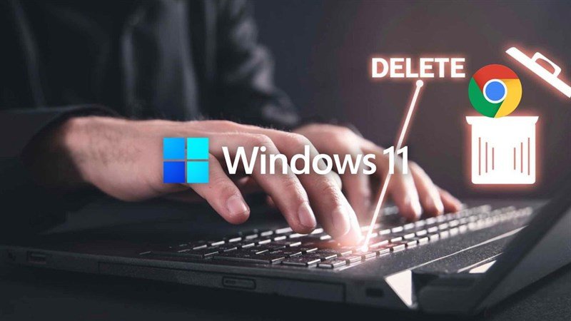 hình ảnh một màn hình máy tính hiển thị giao diện Windows 11 với các ứng dụng