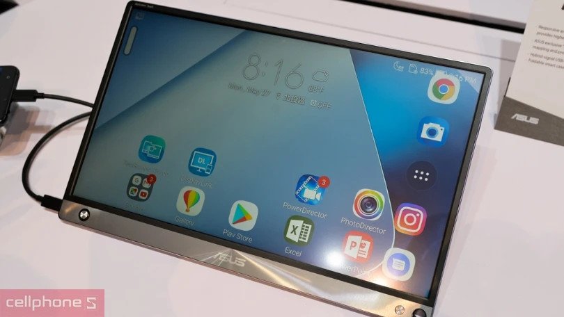 Hình ảnh một mẫu màn hình phụ di động ASUS với thiết kế hiện đại