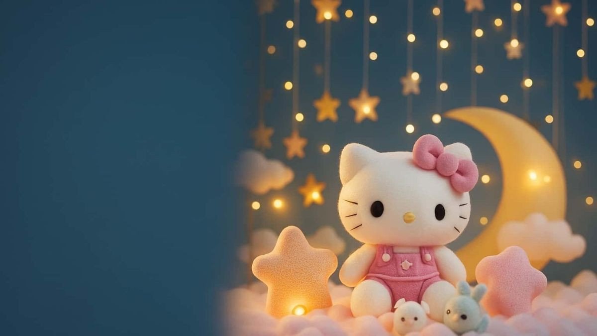 Hình nền laptop Hello Kitty với mô hình thực tế sống động