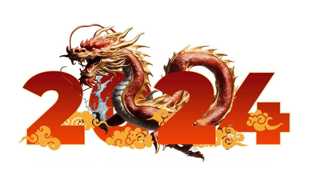 Hình nền laptop thu hút tài lộc cho người tuổi Thìn với hình ảnh rồng vàng hùng vĩ