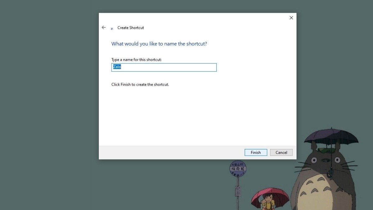 Hoàn tất cài đặt tên và tạo lối tắt ứng dụng ra màn hình desktop