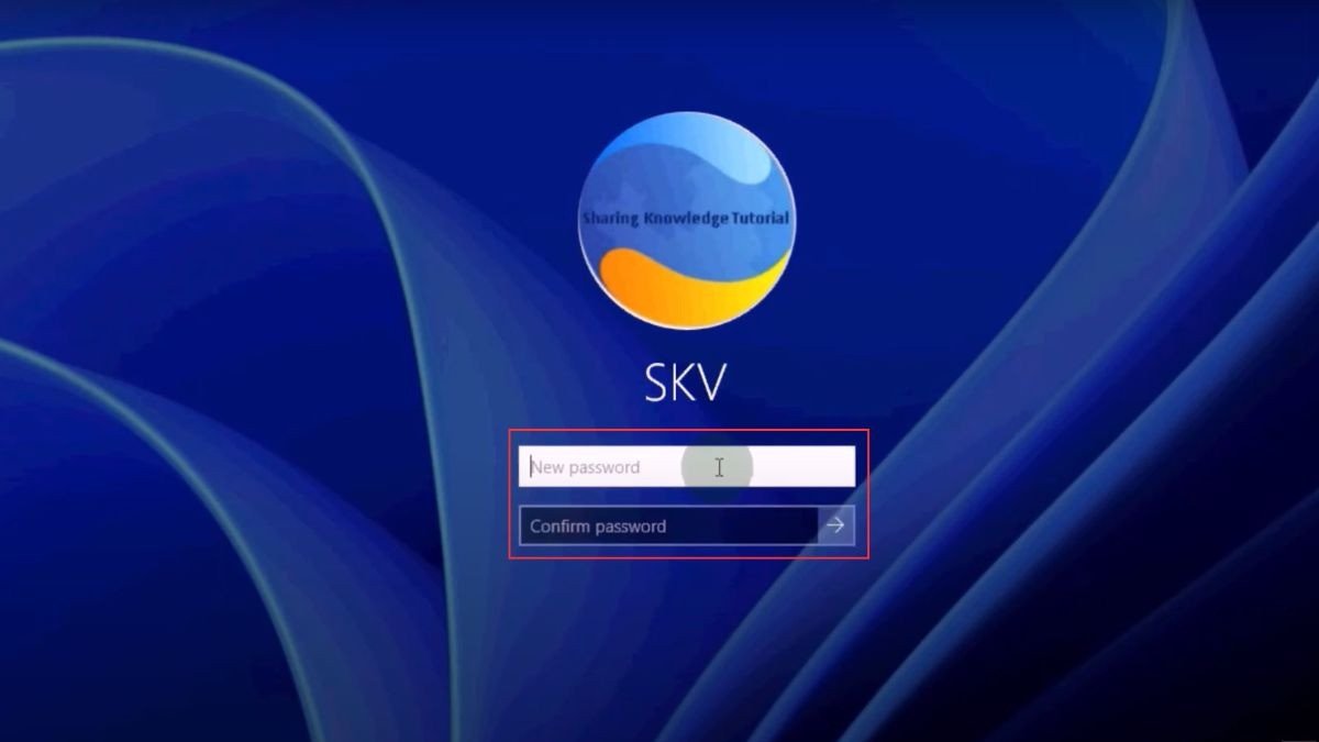 Hoàn tất việc nhập mật khẩu mới cho Local Account khi quên mật khẩu Win 11