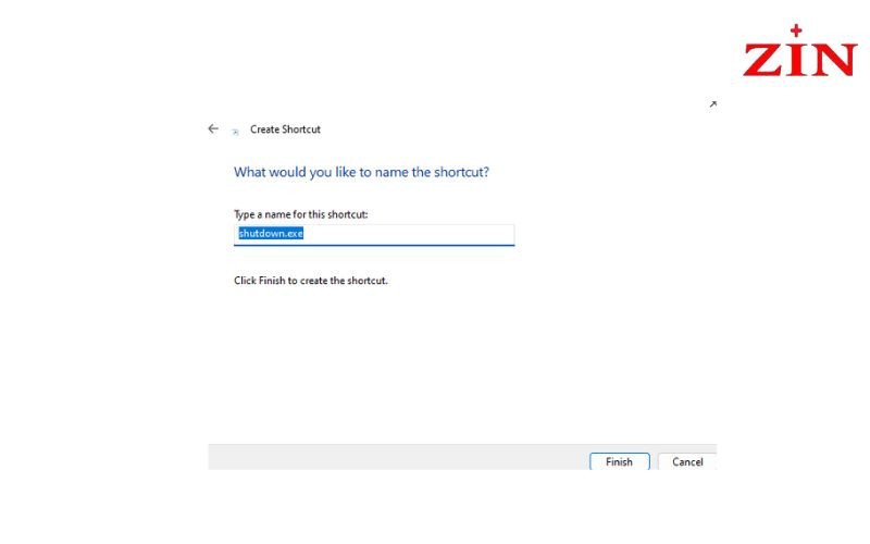 Hoàn tất việc tạo shortcut tắt nguồn để dễ dàng xử lý laptop bị đơ