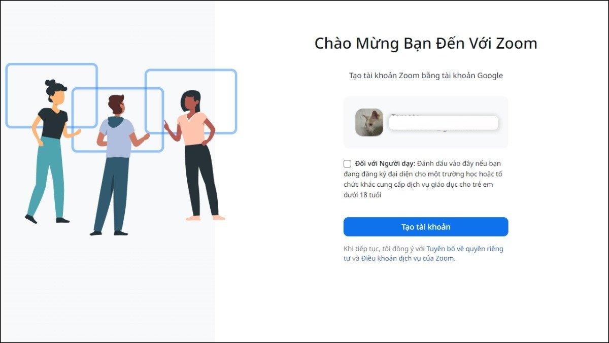 Hoàn thành cài đặt và đăng ký Zoom trên máy tính laptop