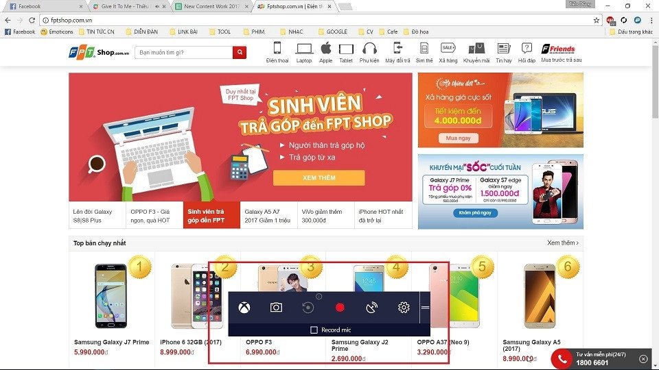 Hộp thoại Game Bar trên Windows giúp chụp ảnh màn hình laptop Dell.