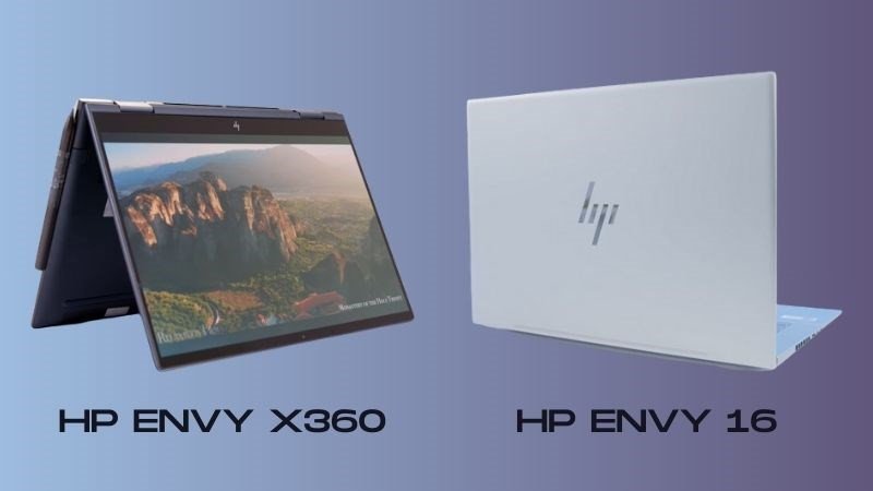HP Envy có khả năng xoay gập 360 độ linh hoạt của laptop HP