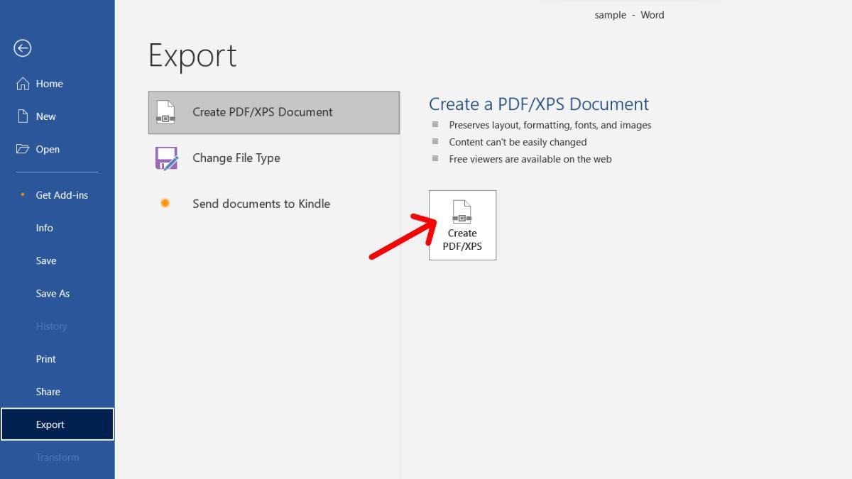 Hướng dẫn cách tạo file PDF từ Word trên laptop bước 2