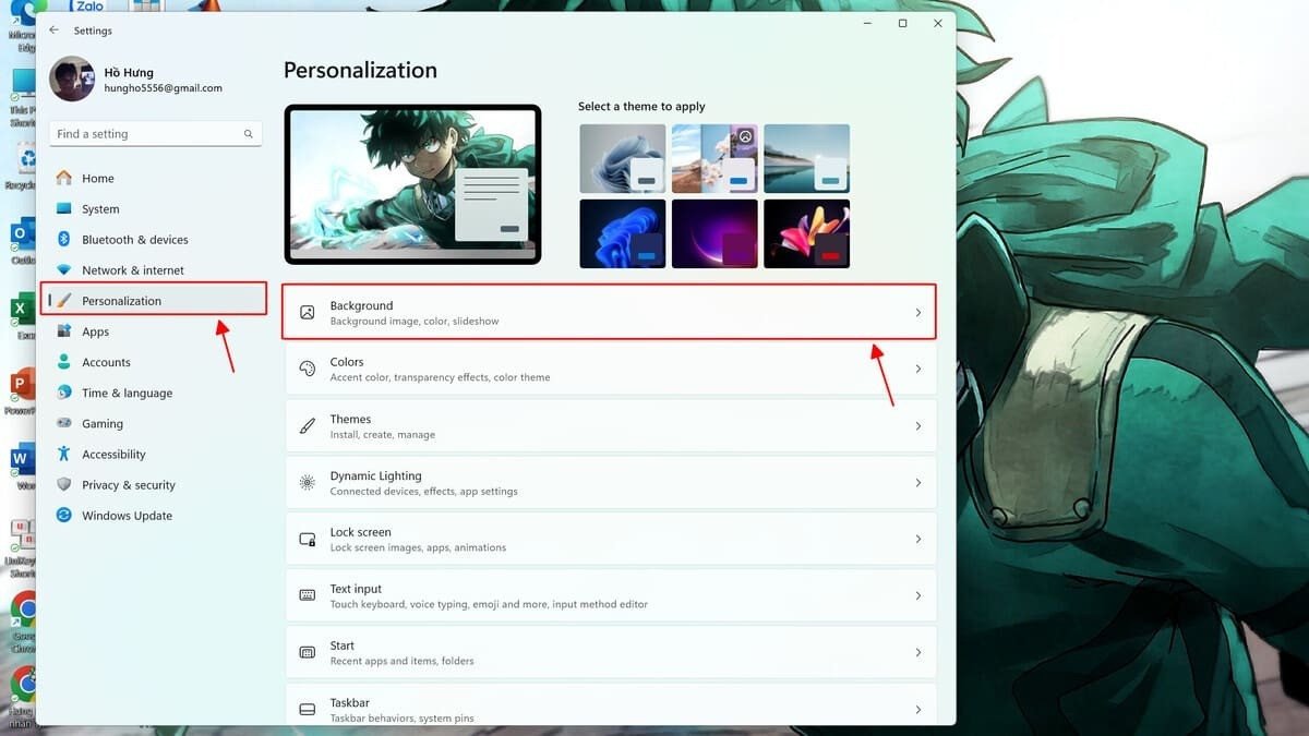Hướng dẫn cài đặt hình nền laptop thu hút tài lộc trên Windows