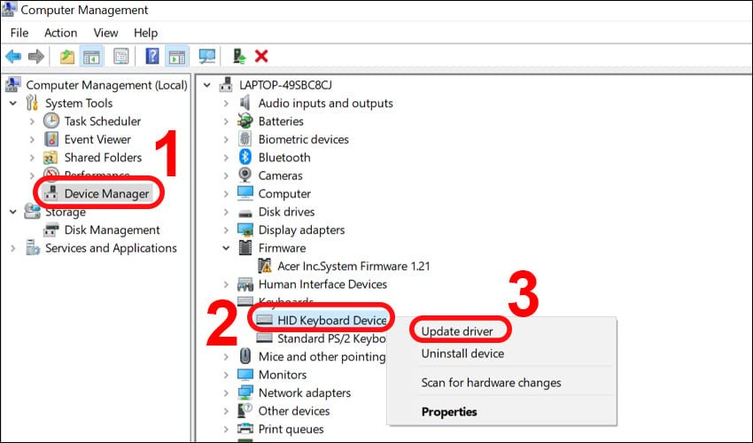 Hướng dẫn cập nhật Driver bàn phím để sửa lỗi không bấm được @ trên laptop HP