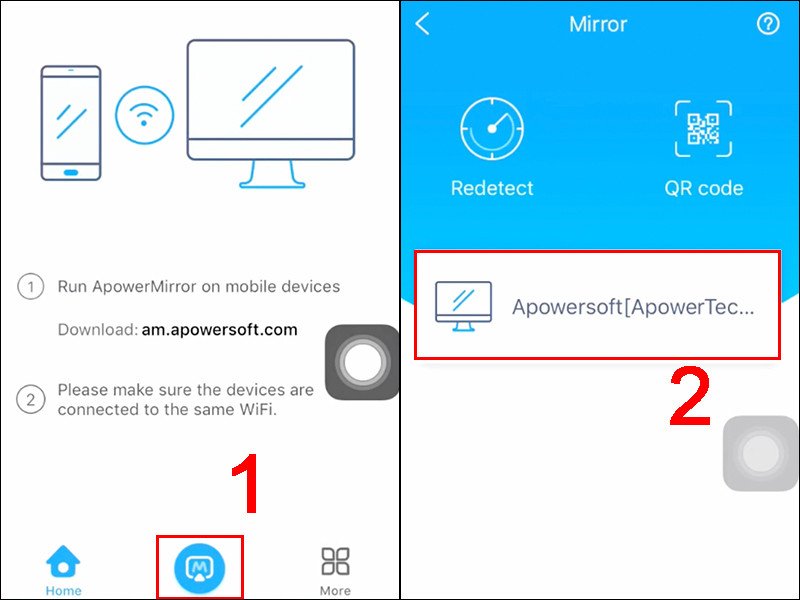 Hướng dẫn kết nối ApowerMirror để chiếu màn hình iPhone lên laptop