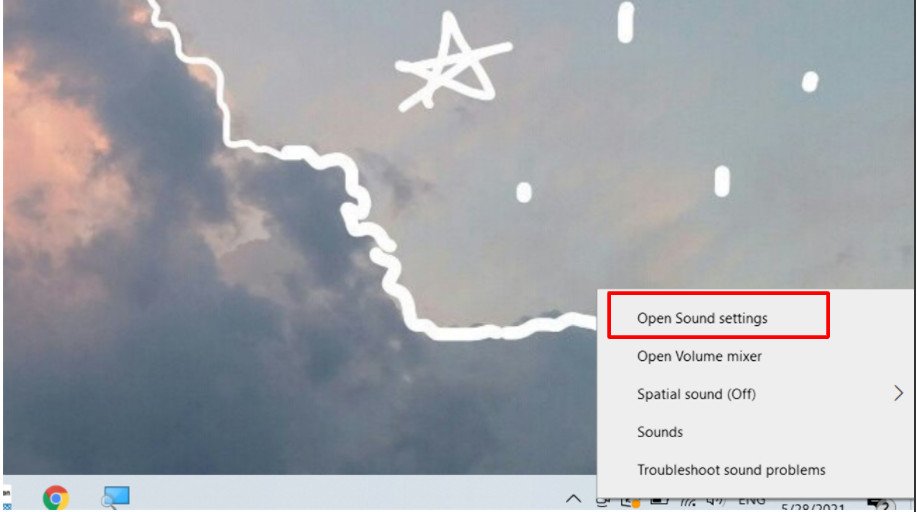 Hướng dẫn mở cài đặt âm thanh từ thanh Taskbar Windows để chỉnh âm thanh laptop