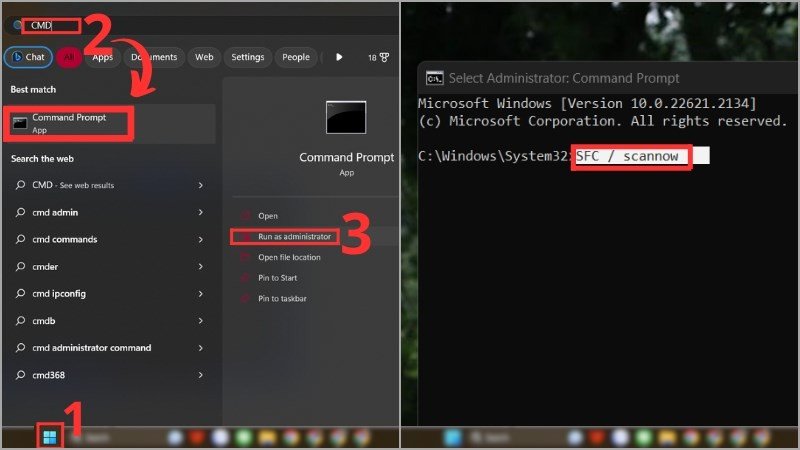 Hướng dẫn sử dụng lệnh SFC /scannow để kiểm tra và sửa lỗi hệ thống