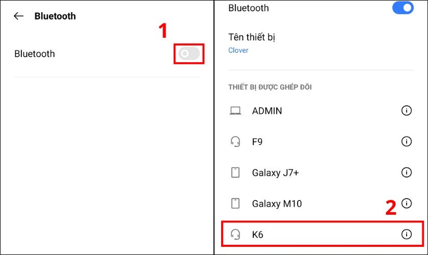 Hủy ghép nối tai nghe bluetooth trên điện thoại và thử lại