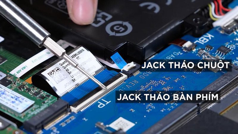 Jack kết nối cho chuột cảm ứng và bàn phím laptop
