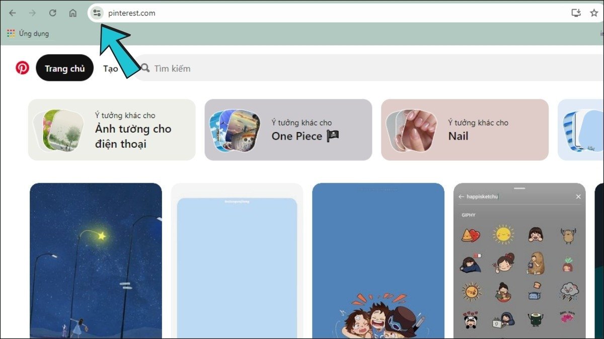 Kéo thả biểu tượng trang web ra màn hình chính laptop