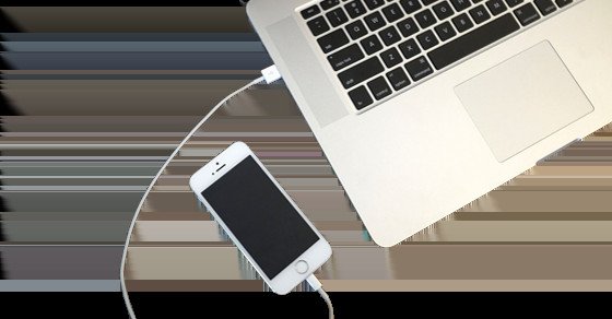 Kết nối điện thoại với laptop bằng cáp