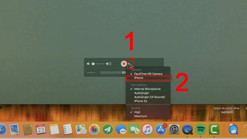 Kết nối iPhone với QuickTime Player để phản chiếu màn hình điện thoại iPhone lên MacBook