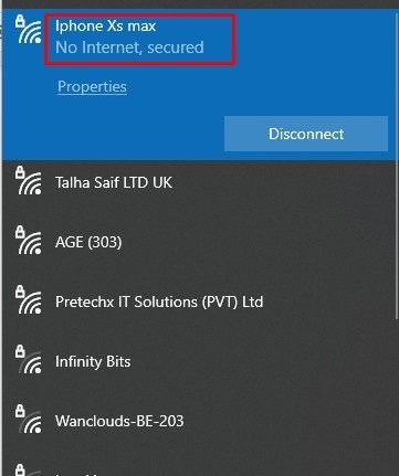 Kết nối laptop với mạng Wi-Fi từ điện thoại