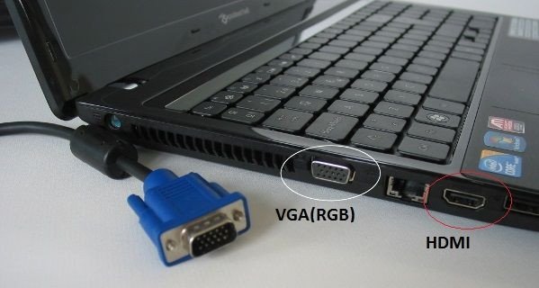 Kết nối laptop Windows 10 với máy chiếu qua cáp tín hiệu