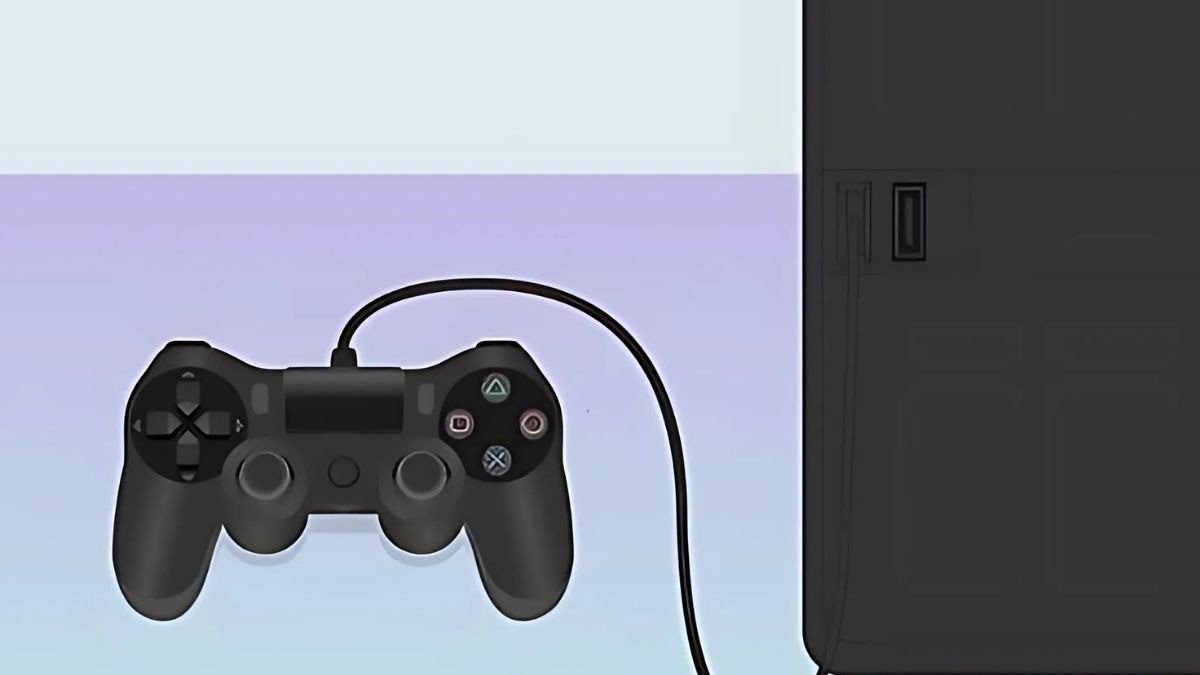 Kết nối tay cầm với máy tính bằng cáp USB để sử dụng Remote Play