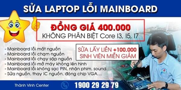 khắc phục lỗi cổng VGA laptop trên mainboard