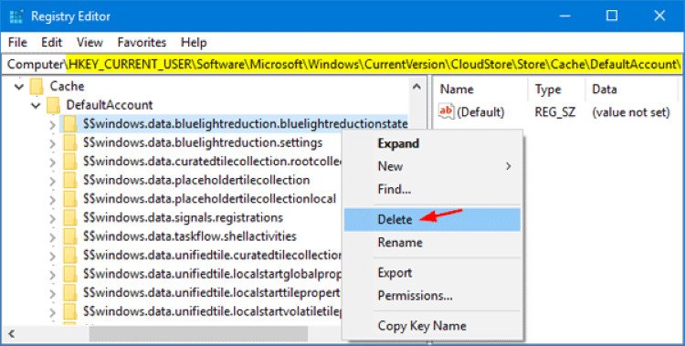Khắc phục lỗi Night Light không hoạt động bằng Registry Editor trên laptop
