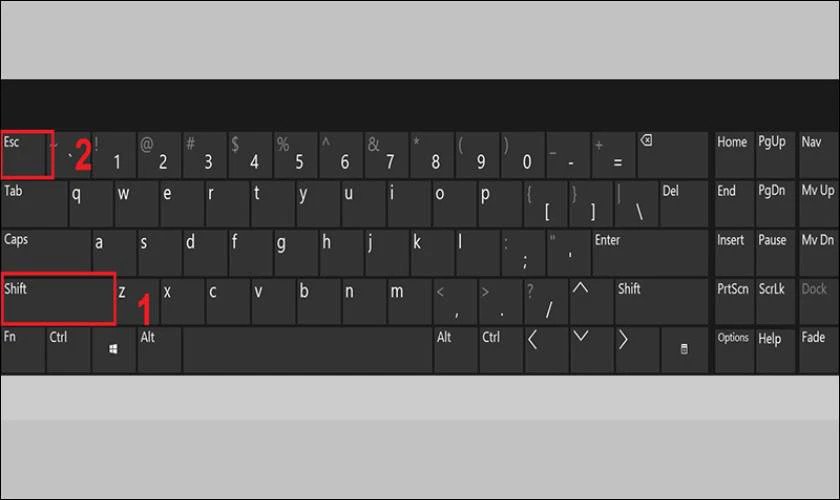 Khóa bàn phím laptop HP bằng tổ hợp phím tắt