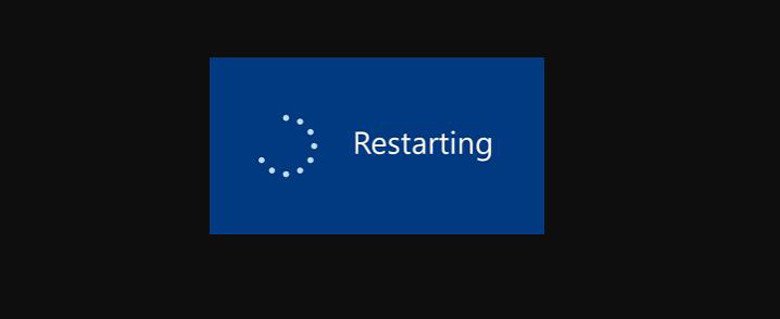 Khởi động lại máy tính khi laptop ko nhận bàn phím