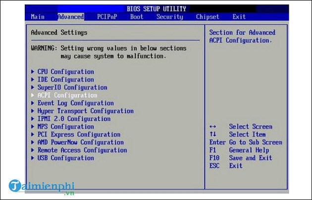Khởi động vào BIOS của laptop Dell