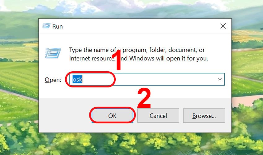 Kích hoạt bàn phím ảo trên Windows để bấm phím @ khi bàn phím vật lý gặp sự cố
