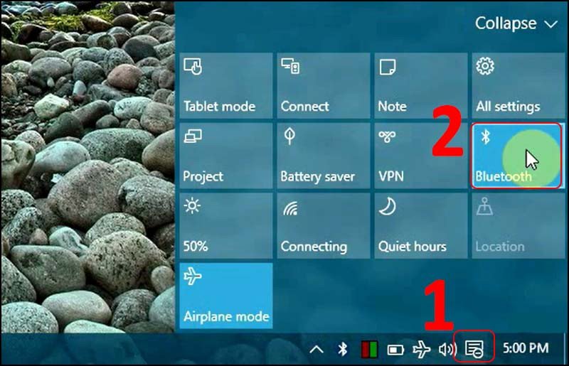 Kích hoạt Bluetooth trên máy tính Windows