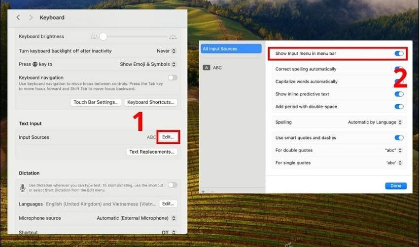 Kích hoạt chức năng hiển thị bàn phím ảo trên MacBook để bấm @ dễ dàng hơn