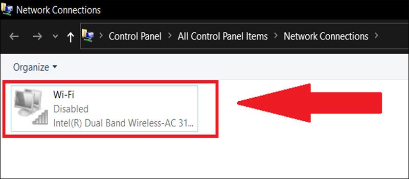 Kích hoạt hoặc vô hiệu hóa bộ chuyển đổi Wi-Fi