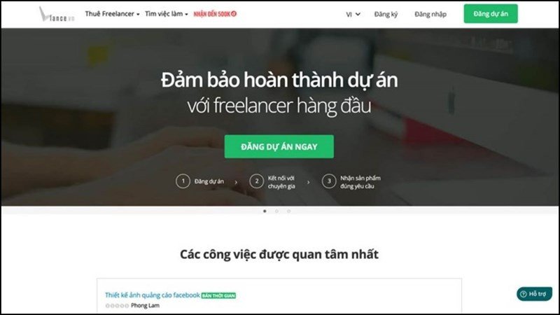 kiếm tiền freelancer Vlance bằng laptop