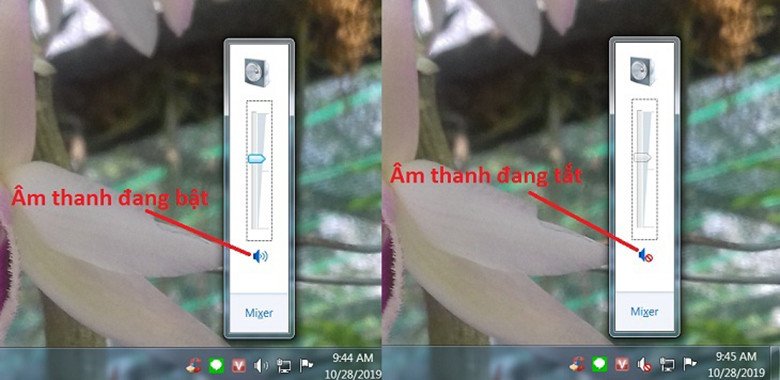 Kiểm tra âm lượng khi laptop bị mất tiếng