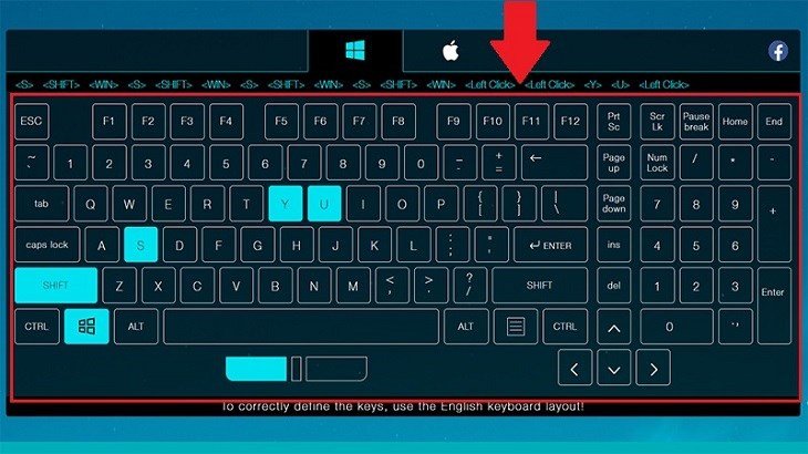 Kiểm tra bàn phím laptop bằng trang web Key-Test