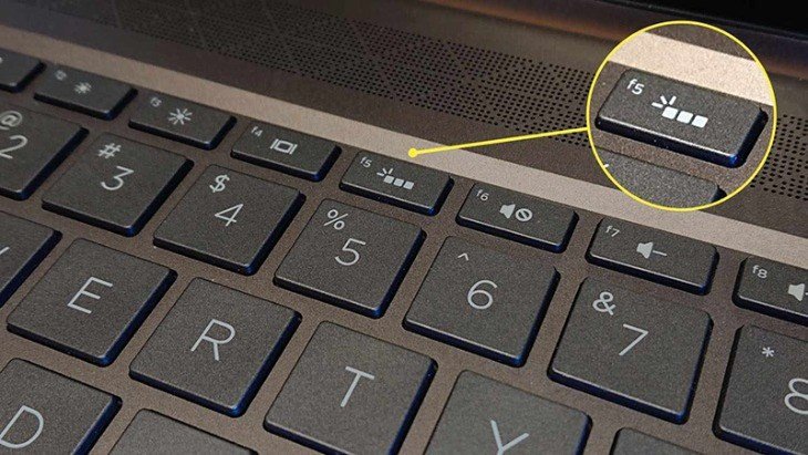 Kiểm tra biểu tượng đèn nền bàn phím trên laptop Asus