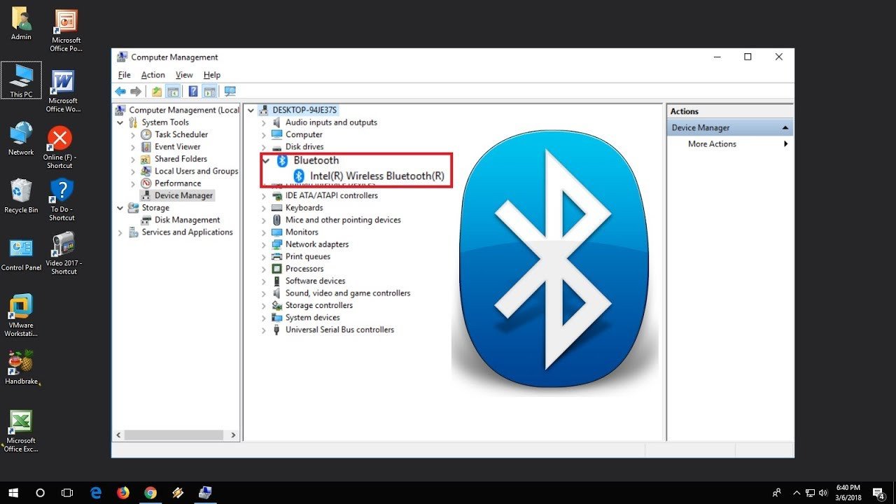 Kiểm tra Bluetooth trong Device Manager của Windows